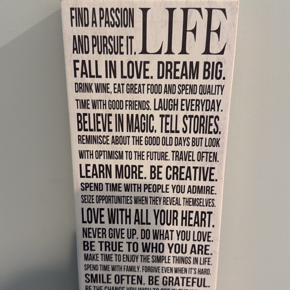 Inspirational Wall Canvas